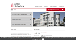 Desktop Screenshot of landesbibliothek.at