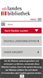 Mobile Screenshot of landesbibliothek.at