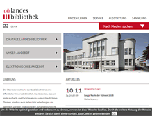 Tablet Screenshot of landesbibliothek.at